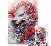 Rompecabezas de 1000 Piezas para Adultos Sakura Dragon Chino Desafío difícil para aliviar el estrés Regalo de Obra de Arte 52x38cm