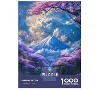 Rompecabezas De 1000 Piezas para Adultos Sakura Falls of Fuji Rompecabezas para Adultos Juguete Decoración De Pared Difícil Regalo De Cumpleaños, Regalos, 38x26cm/1000pcs