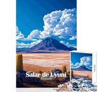 Rompecabezas de 1000 Piezas para Adultos Salar de Uyuni Paisaje Juguetes antiestrés Grandes Regalos y Juguetes Juegos de relajación Actividades Divertidas en casa tamaño 50x75cm