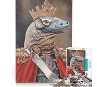 Rompecabezas de 1000 Piezas para Adultos ¡Salve al Rey de los Reptiles! Juguetes para armar, para la diversión Familiar, para Fortalecer el Amor Entre Parejas 50x75cm