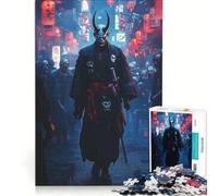 Rompecabezas de 1000 Piezas para Adultos: Samurái Demonio en un Entorno Urbano Juegos educativos para Entrenar la Mente y Las Manos Colección de Artistas Bellas Artes 38x26cm