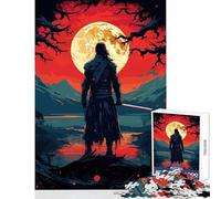 Rompecabezas de 1000 Piezas para Adultos samurái japonés decoración del hogar Juguetes Regalos de Amigo Secreto Juego Familiar Ayuda a ejercitar el Cerebro tamaño 38x26cm