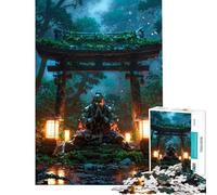 Rompecabezas de 1000 Piezas para Adultos Samurai Rezando Rompecabezas para Adolescentes Juego Familiar Carrera de Velocidad Manual Interacción Entre Padres e Hijos (Tamaño 50x75cm)