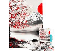 Rompecabezas de 1000 Piezas para Adultos Samurai Serenity Rompecabezas tranquilos para Adultos Juegos Familiares Mejora la Memoria cumpleaños y Navidad (tamaño 38x26cm)