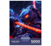 Rompecabezas De 1000 Piezas para Adultos Samurai Turtle Warrior Animal Rompecabezas para Adultos Juguete Decoración De Pared Regalos para Mujeres para Cumpleaños, Navidad 38x26cm/1000pcs