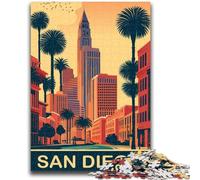 Rompecabezas de 1000 Piezas para Adultos, San Diego, 1000 Piezas para Adolescentes, Ideal para Relajarse en casa y Pasar el rato Entre Padres e Hijos (26x38cm)
