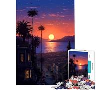 Rompecabezas de 1000 Piezas para Adultos San Francisco Juegos relajantes nocturnos desafío de Inteligencia Cerebral Juguetes adictivos Regalos de cumpleaños para la diversión Familiar tamaño 38x52cm