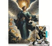 Rompecabezas de 1000 Piezas para Adultos San Gabriel es un ángel Que Sirve como Mensajero de Dios Juegos educativos para la diversión Familiar Colección de Artistas Bellas Artes 38x26cm