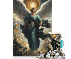 Rompecabezas de 1000 Piezas para Adultos San Gabriel es un ángel Que Sirve como Mensajero de Dios Juegos educativos para la diversión Familiar Colección de Artistas Bellas Artes 38x26cm