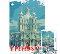 Rompecabezas de 1000 Piezas para Adultos San Petersburgo Juego Imposible Carrera de Velocidad Manual Juguetes antiestrés cumpleaños y Navidad (38x26cm)