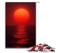 Rompecabezas de 1000 Piezas para Adultos Sangre del Sol Poniente Rompecabezas de Madera Juego desafiante 1000 Piezas (75 x 50 cm)