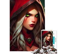 Rompecabezas de 1000 Piezas para Adultos Sangre Noche Elfo Silvano Zen Juego práctico Juguetes educativos y de Aprendizaje Regalo de cumpleaños (Tamaño 75x50cm)