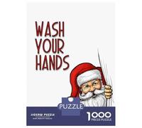 Rompecabezas De 1000 Piezas para Adultos Santa Claus Wash Your Hands Rompecabezas para Adultos Juego De Ingenio Una Obra De Arte Interacción Entre Padres E Hijos 38x26cm/1000pcs