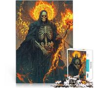 Rompecabezas de 1000 Piezas para Adultos Santa Muerte Alivia el estrés Vacaciones en casa Matar el Tiempo Regalo Divertido 52x38cm