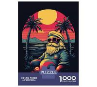 Rompecabezas De 1000 Piezas para Adultos SantaClaus Holiday Rompecabezas para Adultos Juegos Divertidos Pero Divertidos Y Humorísticos Desafiantes De Completar 70x50cm/1000pcs