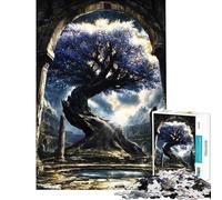 Rompecabezas de 1000 Piezas para Adultos Santuario de la Flor Abandonada Rompecabezas antiestrés para Adultos Que mejoran la Memoria Toda la Familia (tamaño 38x26cm)