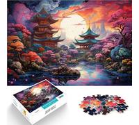 Rompecabezas de 1000 piezas para adultos, santuarios japoneses, juegos educativos, decoración del hogar, una obra de arte, 14.95 x 20.47 pulgadas, para niños de 14 años
