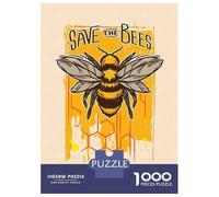Rompecabezas De 1000 Piezas para Adultos Save The Bees Rompecabezas Juego De Ingenio Carrera De Velocidad De Manos Interacción Entre Padres E Hijos 38x26cm/1000pcs