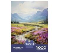 Rompecabezas De 1000 Piezas para Adultos Scenic Mountain Landscape with Stream Rompecabezas para Adultos Juego Familiar Decoración De Pared Oferta como Regalos para Toda La Familia 52x38cm/1000pcs