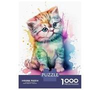 Rompecabezas De 1000 Piezas para Adultos Scottish Fold Kitten Rompecabezas para Adultos Juegos De Relajación Regalos para Mujeres Desafío Educativo 38x26cm/1000pcs