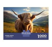 Rompecabezas De 1000 Piezas para Adultos Scottish Highland Cow Rompecabezas para Adultos Juegos Relajantes Difícil Oferta Difícil como Regalo para Toda La Familia 70x50cm/1000pcs