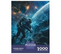 Rompecabezas De 1000 Piezas para Adultos Scuba Diver In Space Rompecabezas para Adultos Juego Práctico Decoración del Hogar Difícil Y Desafiante 70x50cm/1000pcs