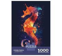 Rompecabezas De 1000 Piezas para Adultos Seahorse Silhouette Galaxy Rompecabezas para Adultos Juego Práctico Vacaciones En Casa Matar El Tiempo Regalos De Cumpleaños Y Únicos 70x50cm/1000pcs