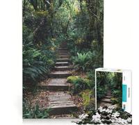 Rompecabezas de 1000 Piezas para Adultos Selva Tropical Juego de ingenio desafiante para completar fortalece el Amor Entre Parejas 38x52cm