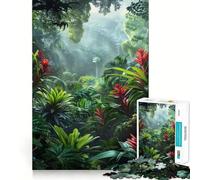 Rompecabezas de 1000 Piezas para Adultos Selva Tropical, Juego de lógica de Ajuste preciso, Juguete Divertido, Juego de Juego Libre, Regalo de cumpleaños (38x26cm)