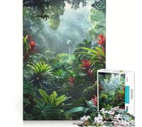 Rompecabezas de 1000 Piezas para Adultos Selva Tropical Juego Educativo desafío difícil fortalece el Amor Entre Parejas 50x75cm