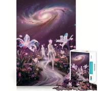 Rompecabezas de 1000 Piezas para Adultos Sendero del Jardín Celestial,Corte Afilado,Manualidad,Resolución de Problemas,Divertido Juego de Tiempo Libre,Exhibición de Arte Navideño (50x75cm)