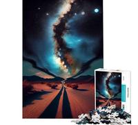 Rompecabezas de 1000 Piezas para Adultos Sendero hacia una Puerta de Nebulosa Juguete Intelectual para Juegos educativos Carrera de Velocidad Manual Regalos para Mujeres y Hombres (tamaño 38x52cm)