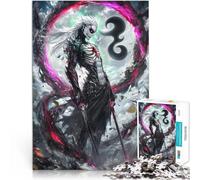 Rompecabezas de 1000 Piezas para Adultos Señor Demonio gótico Oscuro Actividad Familiar Cada Pieza es única: un desafiante y Divertido Juego Familiar 38x26cm
