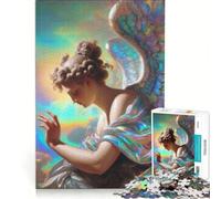 Rompecabezas de 1000 Piezas para Adultos Ser Celestial Juego Imposible Interacción Entre Padres e Hijos Lista de Deseos con Papá Noel 38x26cm