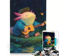 Rompecabezas de 1000 Piezas para Adultos Serenata de ajolote, Juegos Familiares, Carrera de Velocidad Manual, Ideal para decoración de Escritorio, 38x52cm