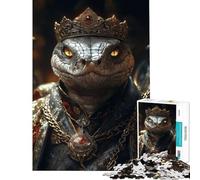 Rompecabezas de 1000 Piezas para Adultos Serpiente monarca Serpentina Diversión en casa Juego de ingenio para decoración del hogar para Mayores de 14 años (50x75cm)