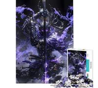 Rompecabezas de 1000 Piezas para Adultos Shadow Warrior desafío Educativo dificultad Alta Juego Relajante Apto para Mayores de 14 años (38x52cm)