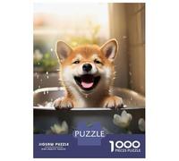 Rompecabezas De 1000 Piezas para Adultos Shiba Inu Dog Puppy Animal Rompecabezas para Adultos Juguete Decoración De Pared Regalos para Mujeres para Cumpleaños, Navidad 70x50cm/1000pcs