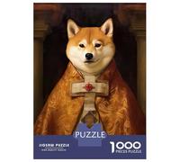 Rompecabezas De 1000 Piezas para Adultos Shiba Inu The Pope Rompecabezas para Adultos Juegos Familiares para La Diversión Familiar Regalos De Cumpleaños Y Únicos 70x50cm/1000pcs