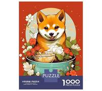 Rompecabezas De 1000 Piezas para Adultos Shiba Ramen Ruby Rompecabezas para Adultos Juego De Ingenio Desafío Difícil Desafiante De Completar 52x38cm/1000pcs