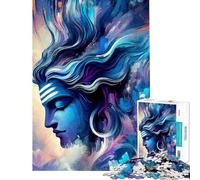 Rompecabezas de 1000 Piezas para Adultos Shiva Art Rompecabezas para Adultos Juego de ingenio Carrera de Velocidad de Manos cumpleaños (tamaño 38x52cm)