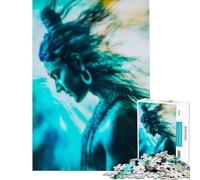 Rompecabezas de 1000 Piezas para Adultos Shiva Flowing Energy Toy Juego Intelectual Juego de ingenio Análisis y lógica Regalos para Mujeres y Hombres (Tamaño 38x26cm)
