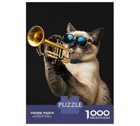 Rompecabezas De 1000 Piezas para Adultos Siamese Trumpet Rompecabezas para Adultos Juegos Familiares Pero Divertidos Y Humorísticos Regalo De Cumpleaños, Regalos, 38x26cm/1000pcs
