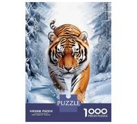 Rompecabezas De 1000 Piezas para Adultos Siberian Tiger in Winter Rompecabezas para Adultos: Análisis Práctico del Juego Y Lógica, Toda La Familia 38x26cm/1000pcs