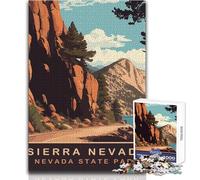 Rompecabezas de 1000 Piezas para Adultos Sierra Nevada, Juego Educativo Familiar, Corte de precisión, Regalo para cumpleaños, tamaño 50x75cm