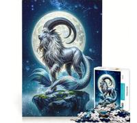 Rompecabezas de 1000 Piezas para Adultos, Signo Zodiacal Capricornio, Juego Imposible, interacción Entre Padres e Hijos, para cumpleaños y Navidad, 38x52cm