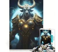 Rompecabezas de 1000 Piezas para Adultos Signo Zodiacal Tauro Juguetes para armar Actividades Divertidas en casa Toda la Familia 38x52cm