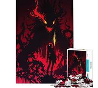 Rompecabezas de 1000 Piezas para Adultos Silueta de niña y Monstruo Juguetes educativos Juego de Carreras de Velocidad Gran Regalo (Tamaño 38x52cm)