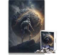 Rompecabezas de 1000 Piezas para Adultos, Sísifo, Trabajo sin Fin, Disfrute del Ocio, Relajación, Ajuste Estable, Corte preciso, Tamaño del Juguete: 50x75cm