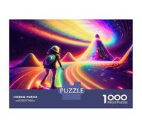 Rompecabezas De 1000 Piezas para Adultos Skating Through The Cosmos Rompecabezas para Adultos Juegos Relajantes para La Diversión Familiar Interacción Entre Padres E Hijos 52x38cm/1000pcs